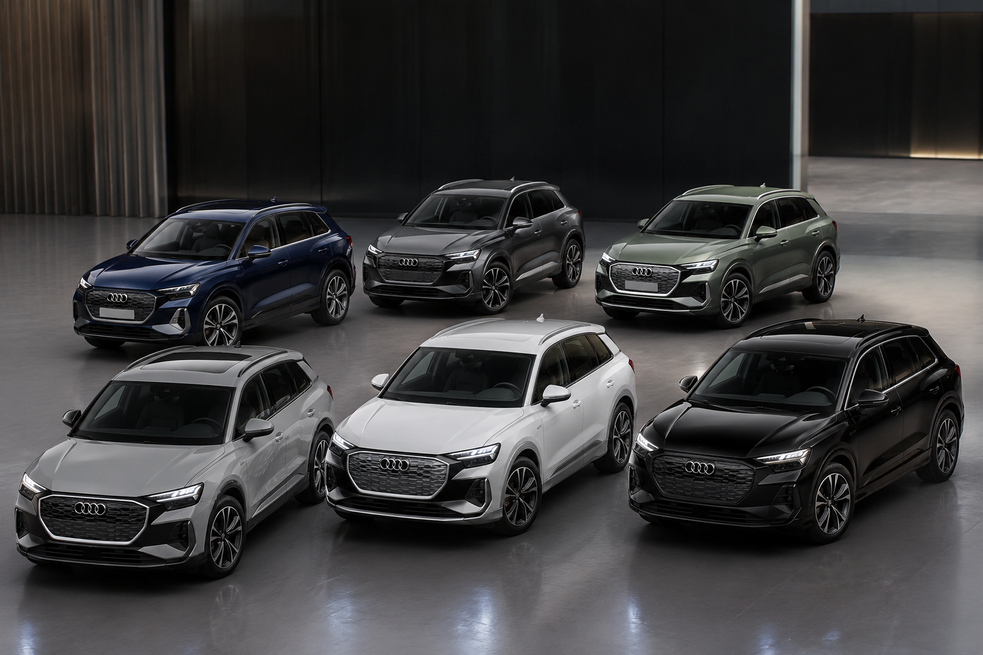 Які кольори доступні для Audi Q4 e-tron?